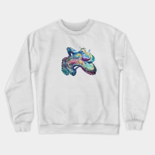 Octopus Art Watercolor Crewneck Sweatshirt